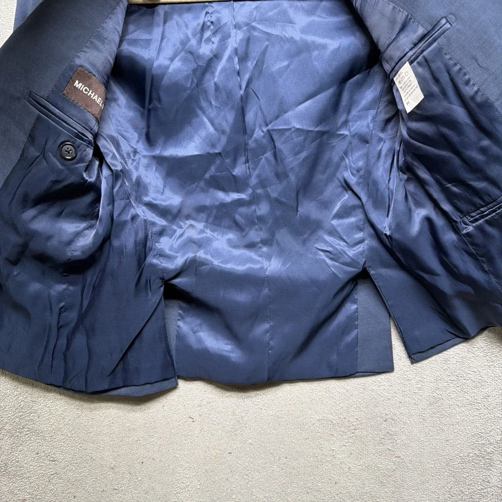 Michael Kors Boys Navy Wool‎ Blazer Suit Jacket School Formal 8R